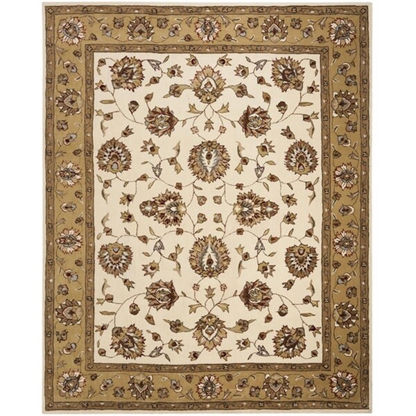 Safavieh 3 x 5 ft. Total Performance Hand Hooked Area RugIvory & Beige TLP416A-3 - main